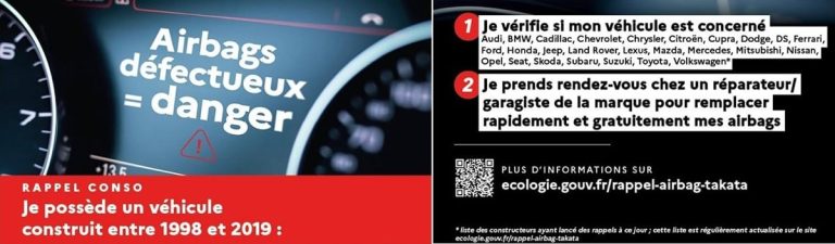 Airbag déféctueux rappelé