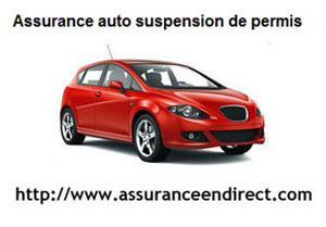 assurance auto suspension retrait annulation de permis