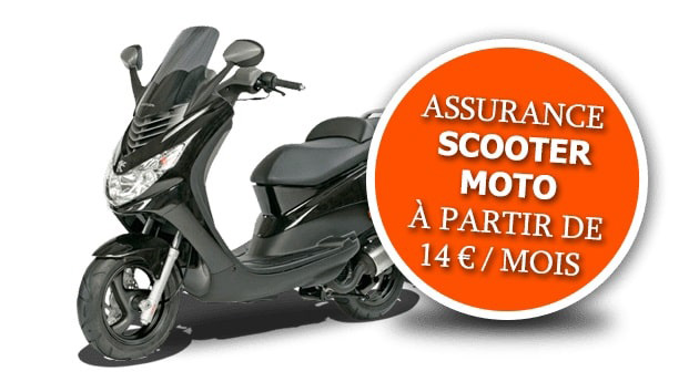 Assurance scooter pas cher à partir de 14 € sans frais