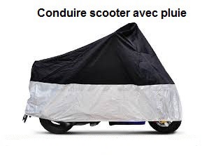 Conduite sous pluie scooter 125