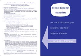 Constat amiable accident auto