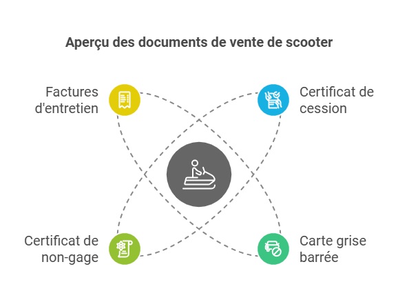 Infographie - vendre son scooter 125 - les documents obligatoires