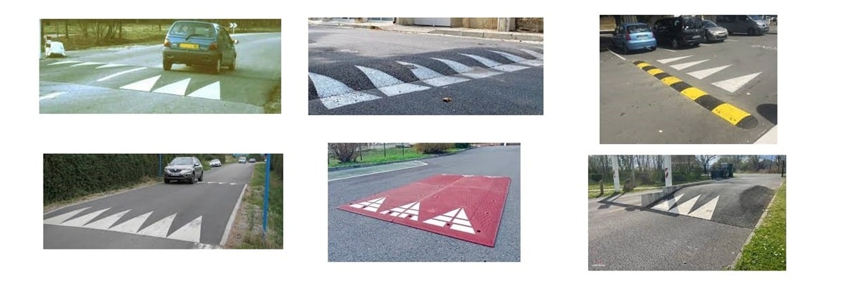 Différents types de ralentisseurs
