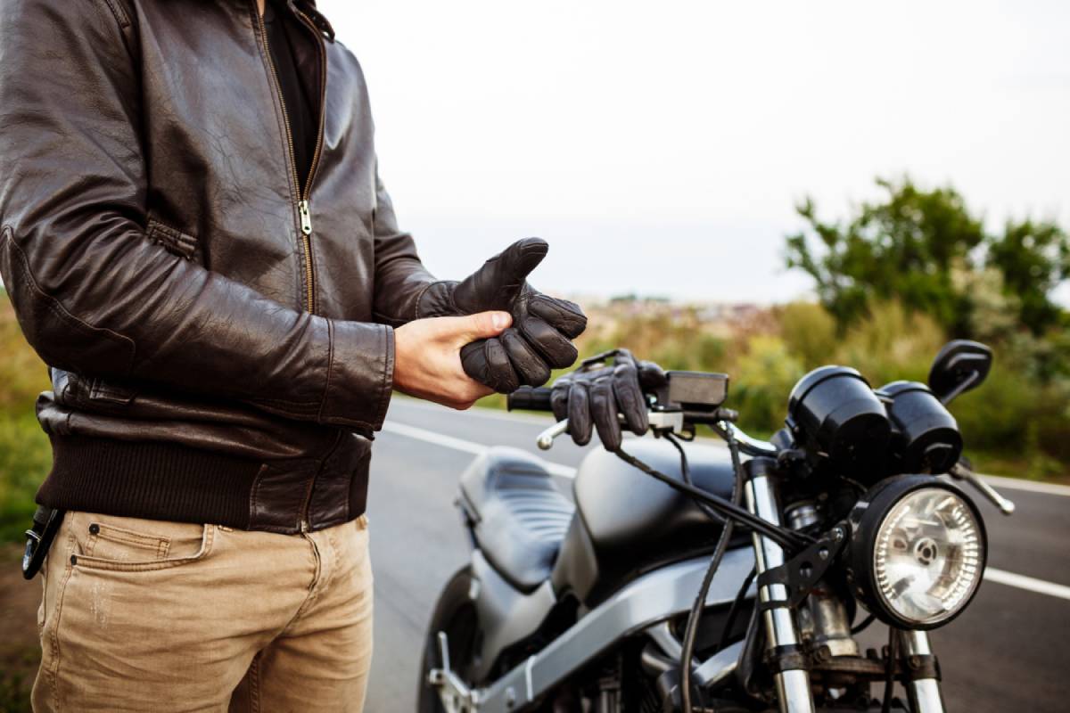 Moto avec un traceur GPS