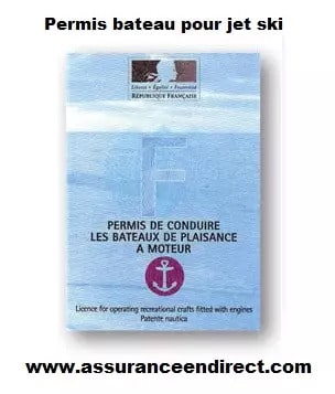 Permis bateau pour jet ski