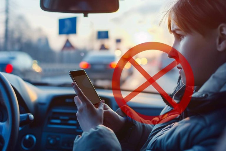 Téléphone au volant : amende, retrait de points et retrait du permis