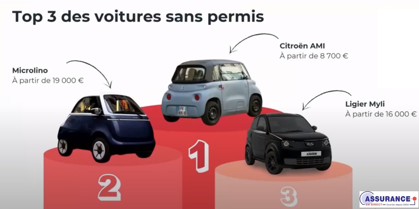 Les voitures sans permis les plus vendus en France